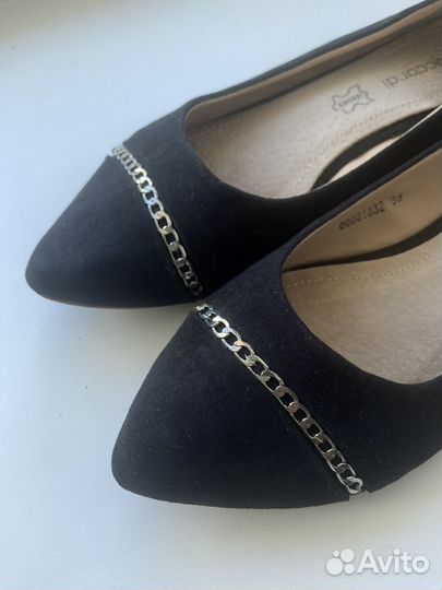 Балетки черные