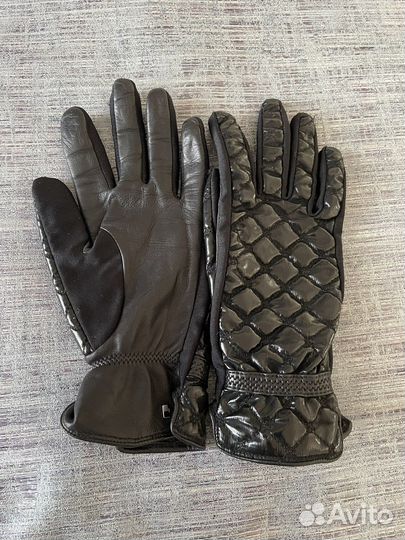 Перчатки женские кожаные