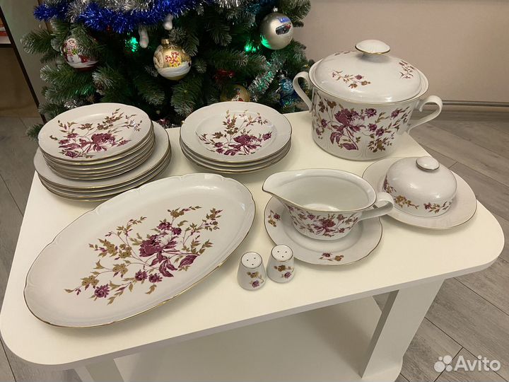 Сервиз jlmenau Пионы ГДР