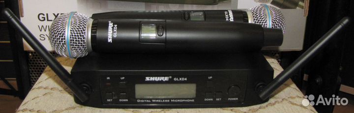 Микрофоны Shure Beta 58A 2шт Вокальныe Радио Glxd4