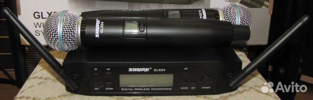 Микрофоны Shure Beta 58A 2шт Вокальныe Радио Glxd4
