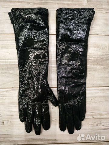 Перчатки новые лаковые