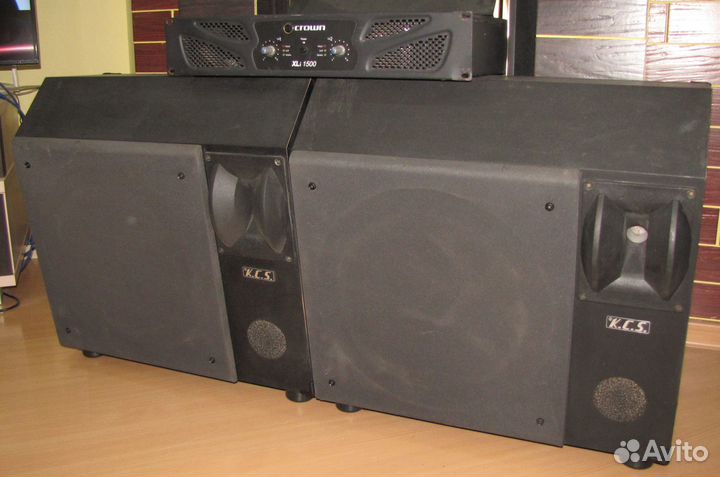 Колонки DAS 1200W Spain 2шт Усилитель звука Crown