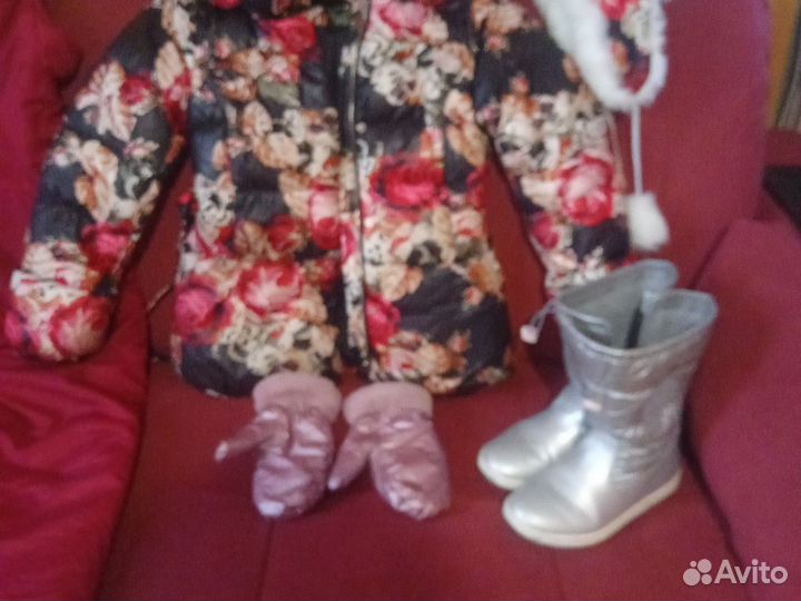 Детский зимний комбинезон на девочку