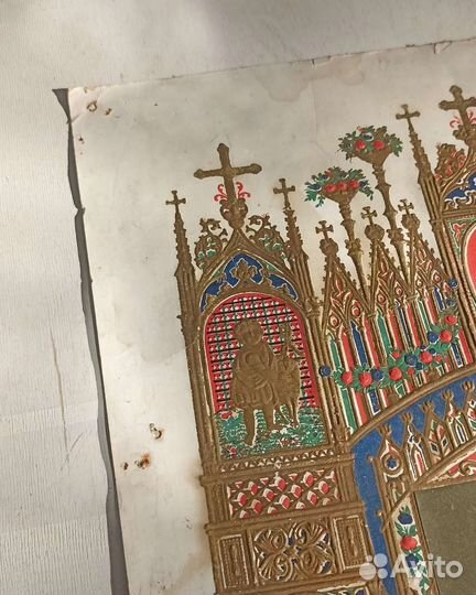 Старинная икона Всескорбящая Богородица