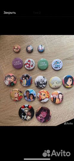 Значки аниме