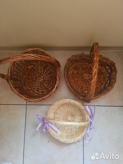 Корзина плетеная для фруктов или подарков бу