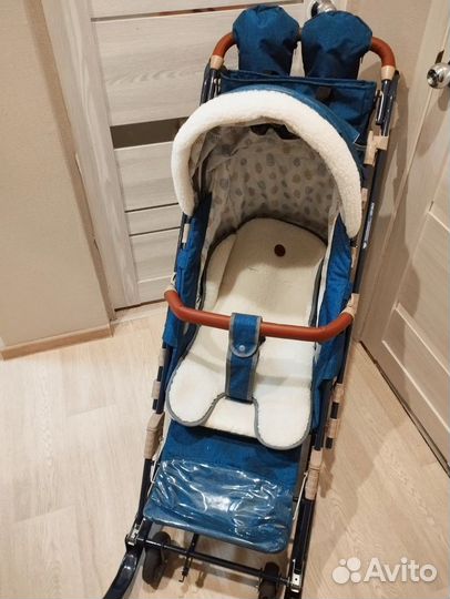 Санки коляска Ника 4