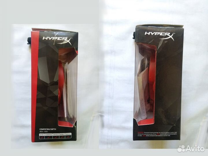 Коробка упаковка от игровой гарнитуры HyperX