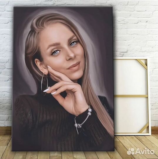 Портреты по фото на холсте в Краснодаре