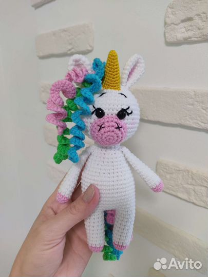 Единорожка игрушка ручной работы