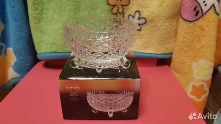 Посуда-конфетница/салатник новая стекло