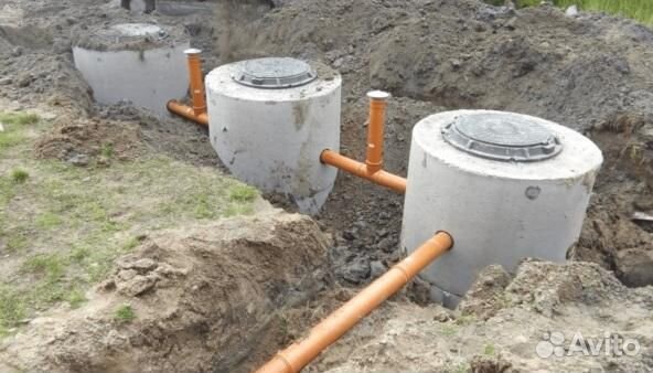 Септик из бетонных колец под ключ