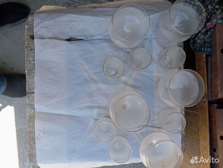 Набор хрустальных бокалов историк