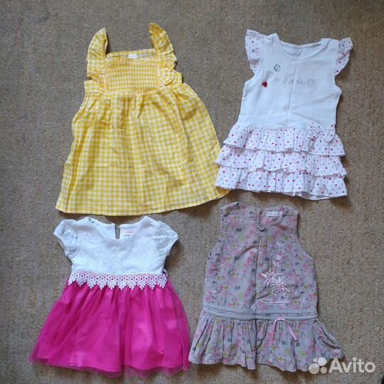 Пакет вещей для девочки 80 86 92