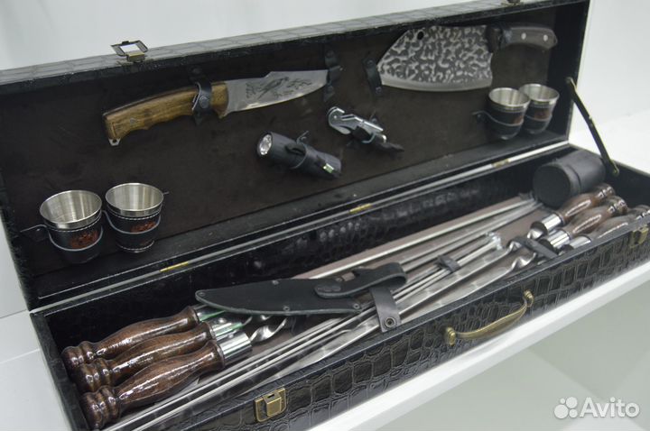 Набор шампуров в кейсе 