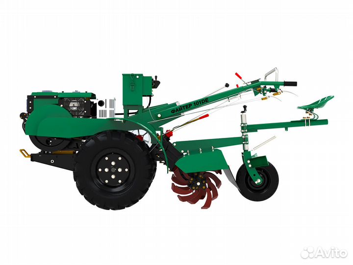 Мотоблок Файтер 101DE + почвофреза и сиденье