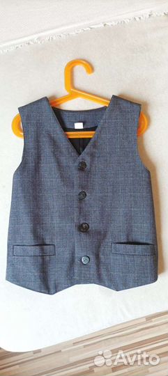 Школьная форма Топтышка 30 рр Жилет+2 пары брюк