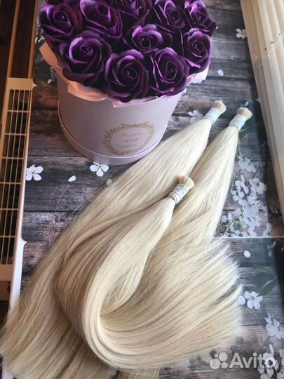 Волосы для наращивания 70 см блонд