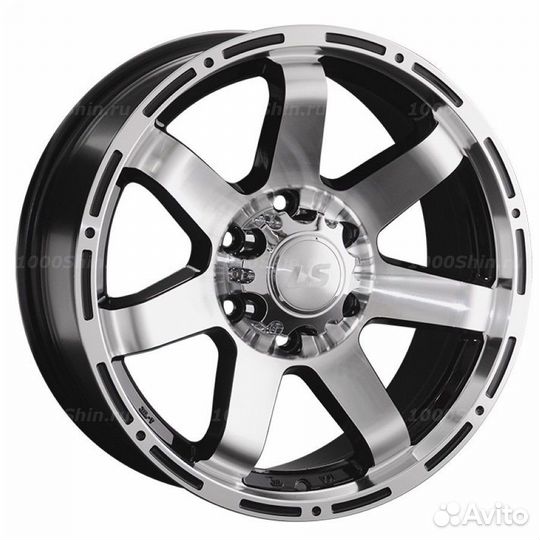 Диск 7,5*17 6*139,7 ET25 106,1 LS 1289 BKF (конус, Колпак+лого)