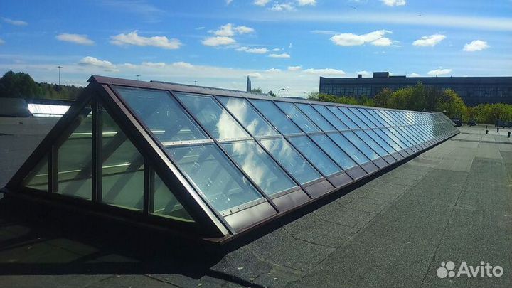 Стеклянная крыша панорамная