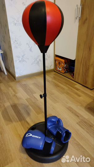 Боксерская груша напольная + перчатки бу