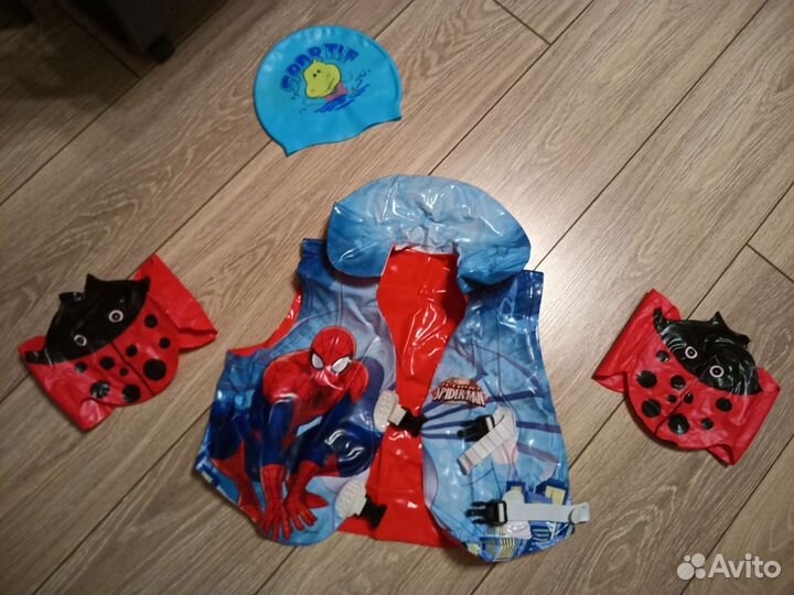 Жилет для плавания Человек-паук + нарукавники