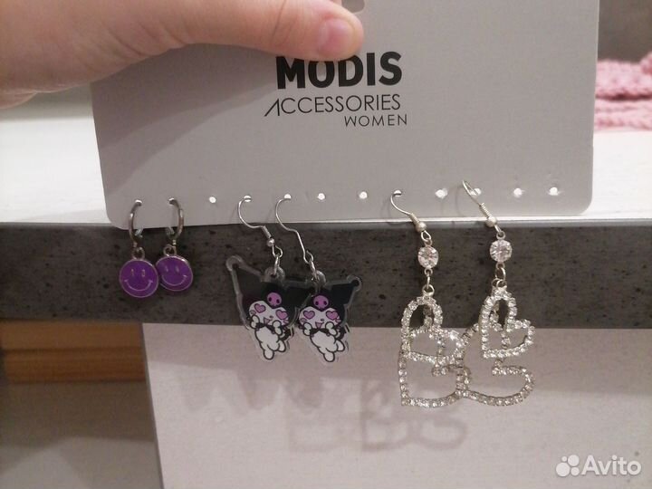 Серьги серебро