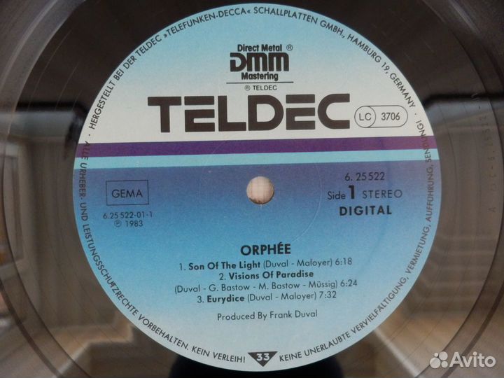 LP Orphee / Frank Duval NM/EX, Germany, 1983