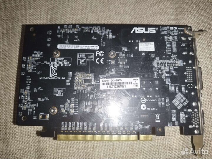 Видеокарта asus gt740