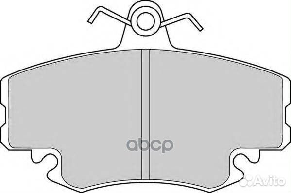 Колодки торм.пер. FDB1781W Ferodo