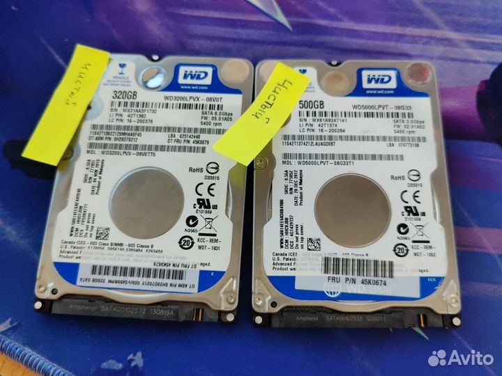 Mobile HDD WD 500gb 320gb