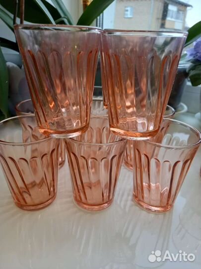 Стопки-стаканчики карамельное стекло СССР