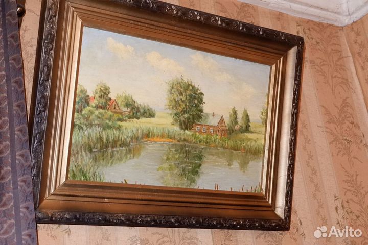 Картина масло В. М. Заверюха 60 x 30 см