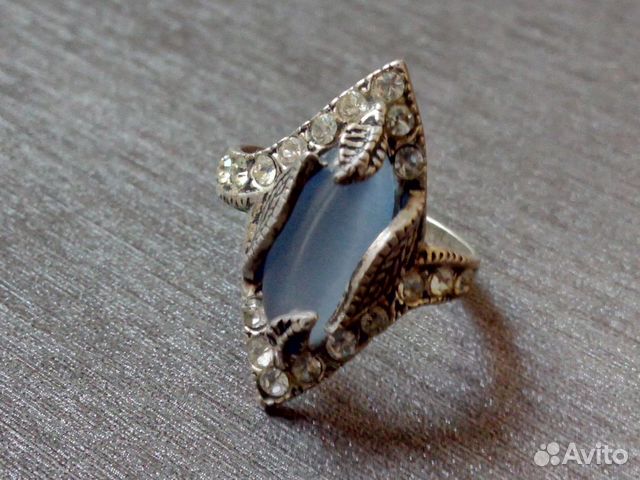 Серебряное кольцо с улекситом купить в Санкт-Петербурге | Личные вещи ...