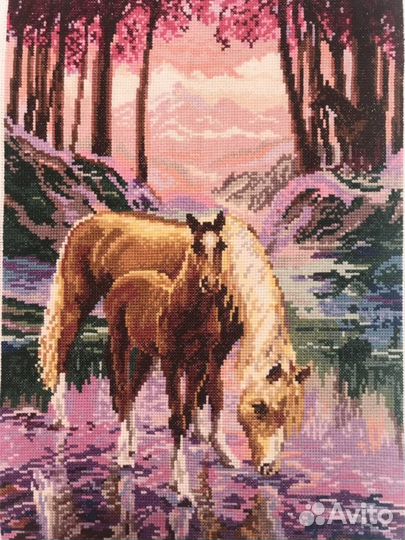 Картина вышитая крестом «Чудесное видение»