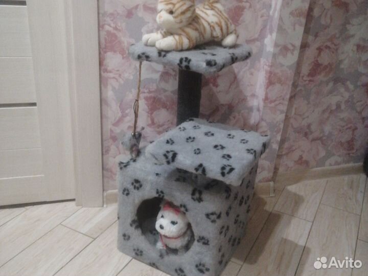 3-хярусный домик для кошек