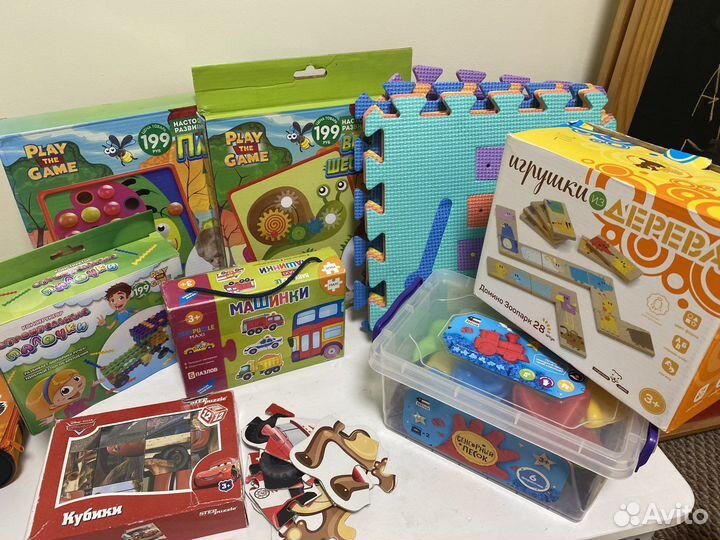 Детские развивающие игрушки пакетом