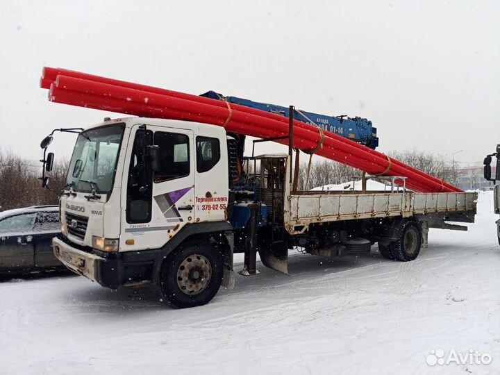 Аренда и услуги манипулятора, стрела 7 т, 19 м, борт 10 т, 8 м