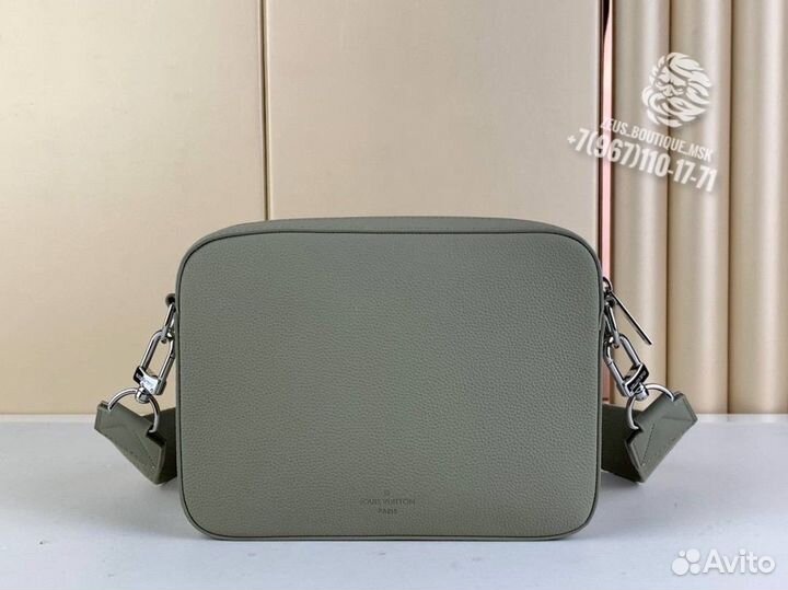 Сумка мужская чернз плечо Louis Vuitton Fastline