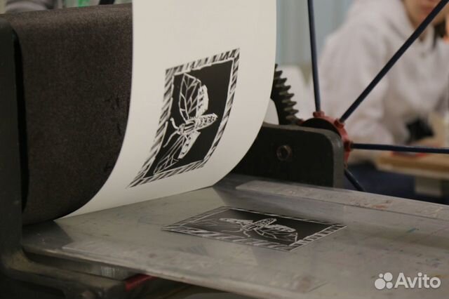 Обучение линогравюре, печатным техникам