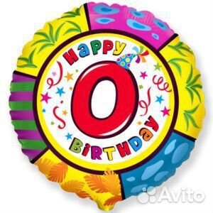 Гелиевый Шар Цифра «0»