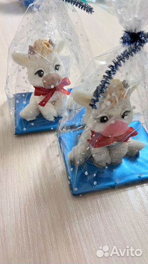 Мыло ручной работы Снежинка, бычок