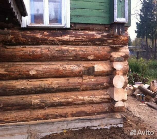 Подъем домов, замена венцов, замена полов и лаг