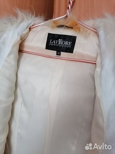 Шуба из козы белая