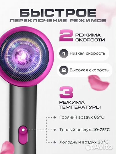Фен для волос Dryer для волос с ионизацией