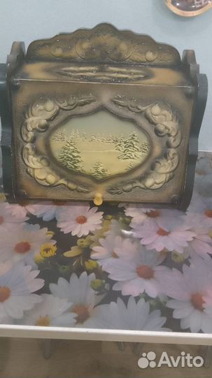 Хлебница деревянная б/у