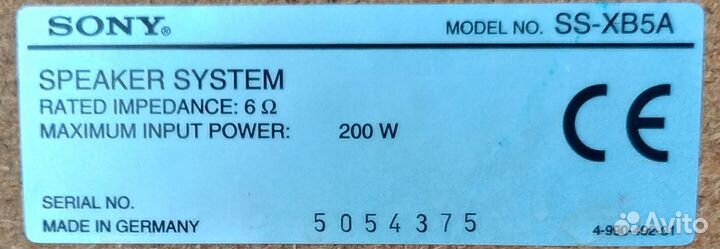 Колонки sony ss-xb5a