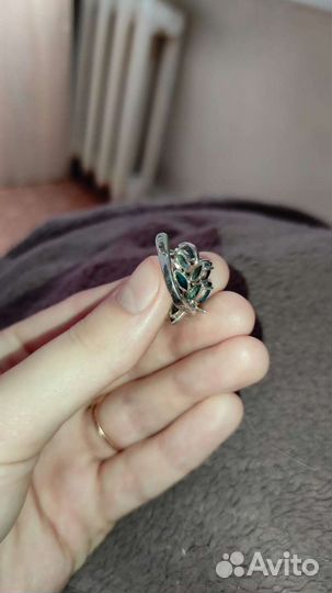Серьги серебро 925 проба