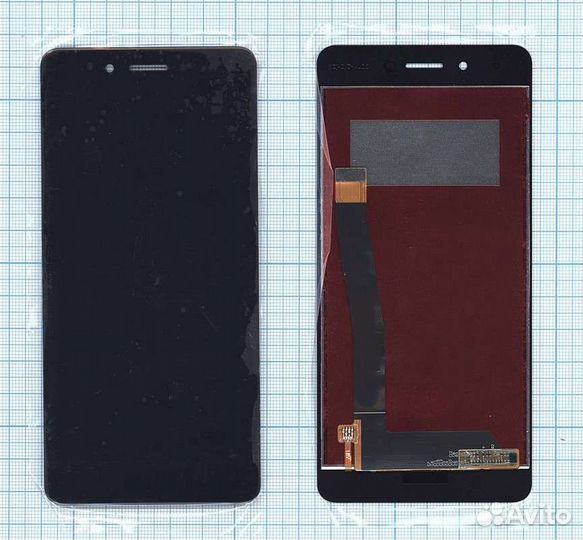 Дисплей для Huawei Honor 6C Черный - Оптима